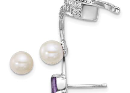 Sterling Silver Earrings Style QE18336AM - Classique Jewelry Inc.