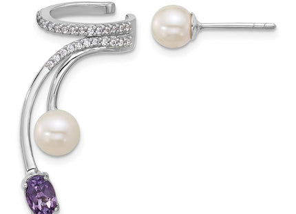 Sterling Silver Earrings Style QE18336AM - Classique Jewelry Inc.