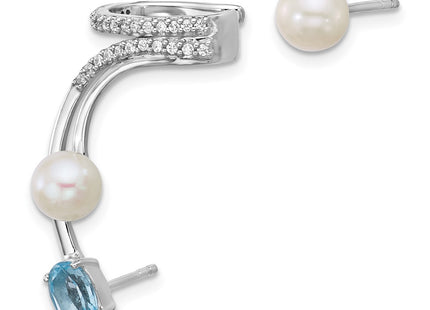 Sterling Silver Earrings Style QE18336BT - Classique Jewelry Inc.