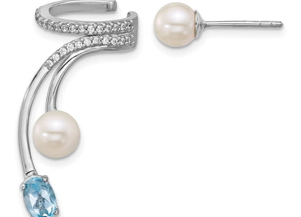 Sterling Silver Earrings Style QE18336BT - Classique Jewelry Inc.