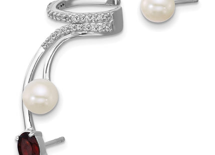 Sterling Silver Earrings Style QE18336GA - Classique Jewelry Inc.