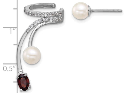 Sterling Silver Earrings Style QE18336GA - Classique Jewelry Inc.