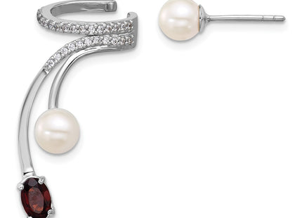 Sterling Silver Earrings Style QE18336GA - Classique Jewelry Inc.
