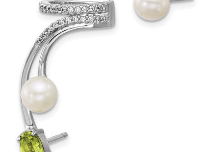 Sterling Silver Earrings Style QE18336PE - Classique Jewelry Inc.
