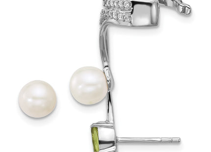 Sterling Silver Earrings Style QE18336PE - Classique Jewelry Inc.