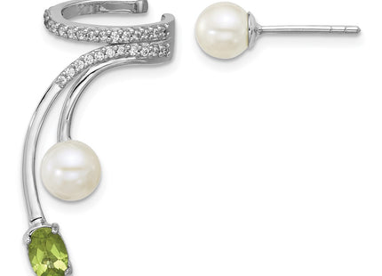 Sterling Silver Earrings Style QE18336PE - Classique Jewelry Inc.