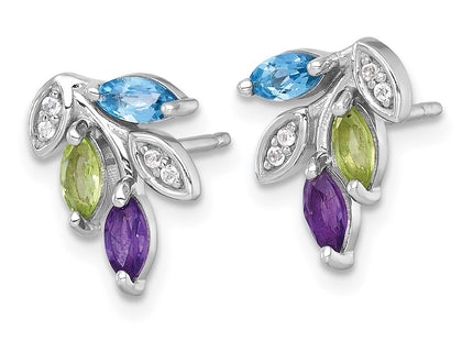 Sterling Silver Earrings Style QE18339BT - Classique Jewelry Inc.