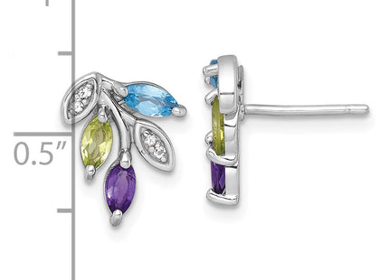 Sterling Silver Earrings Style QE18339BT - Classique Jewelry Inc.