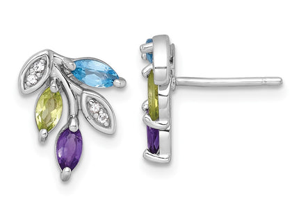 Sterling Silver Earrings Style QE18339BT - Classique Jewelry Inc.