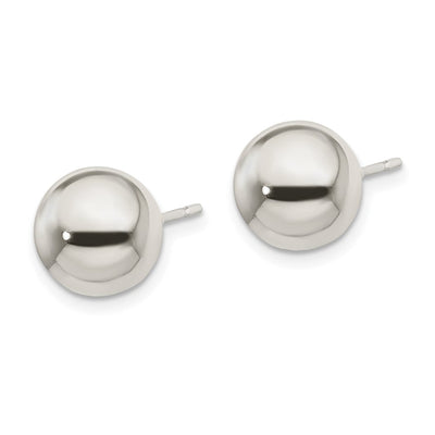 Sterling Silver Polished Ball Earrings, 10 x 10mm