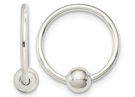 Sterling silver hoop earrings