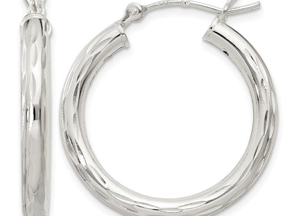 Sterling silver hoop earrings