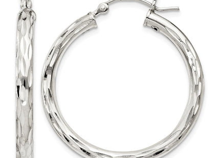 Sterling silver hoop earrings