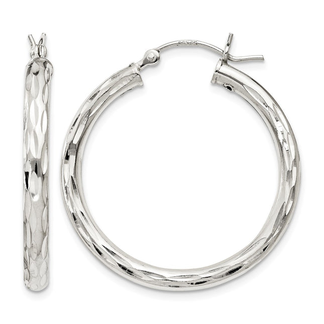 Sterling silver hoop earrings