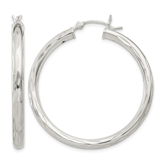 Sterling silver hoop earrings
