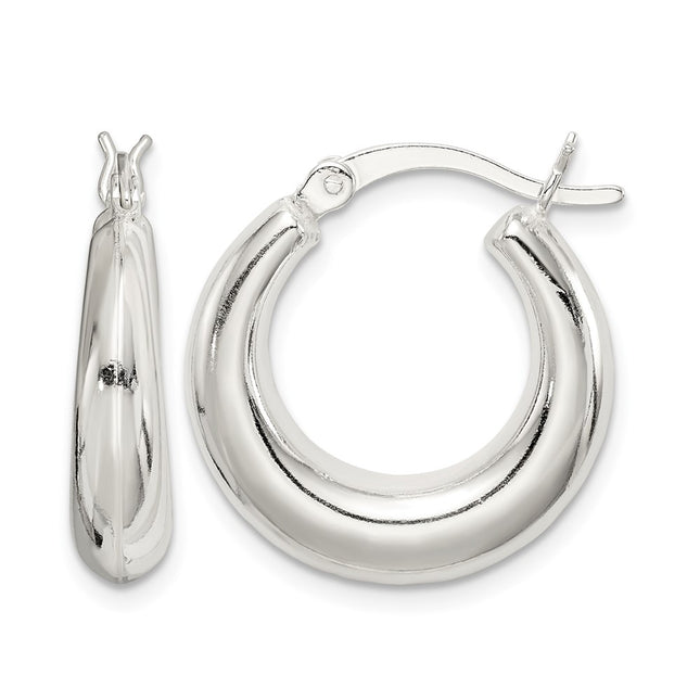 Sterling silver hoop earrings