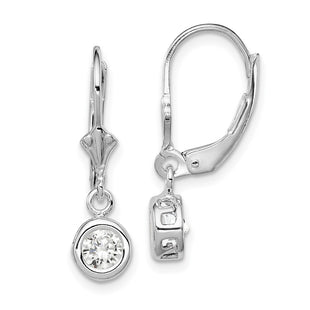 Sterling Silver Earrings Style QE2040CZ - Classique Jewelry Inc.