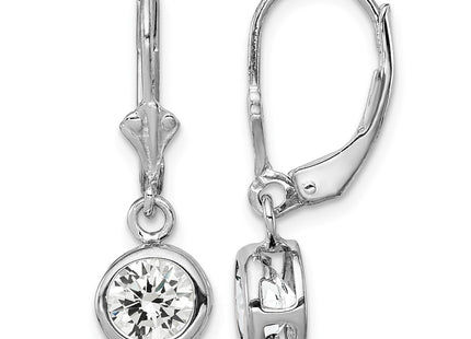 Sterling silver cubic zirconia drop earrings