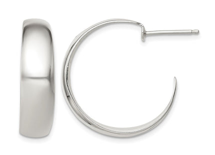 Sterling silver hoop earrings