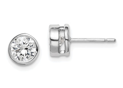 Sterling Silver Earrings Style QE302 - Classique Jewelry Inc.