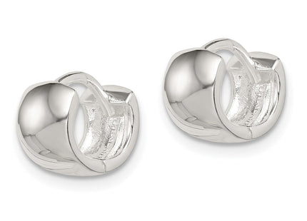 Sterling Silver Hinged Hoop Earrings (Style QE3435)