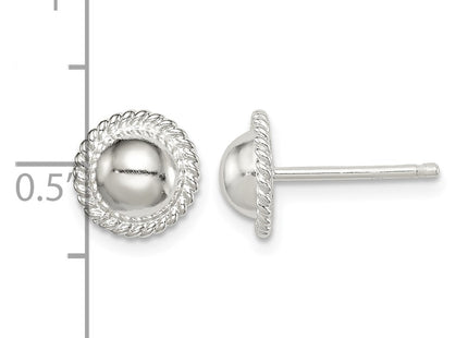 Sterling silver earrings, further view
