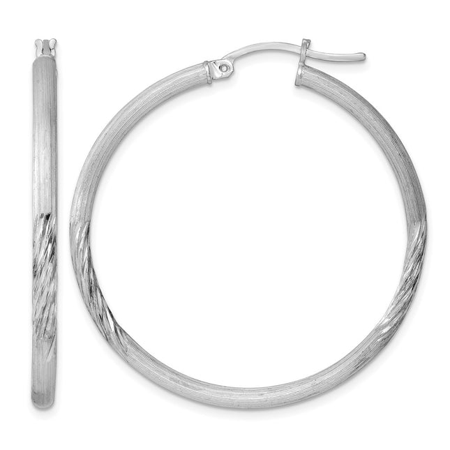 Sterling silver hoop earrings