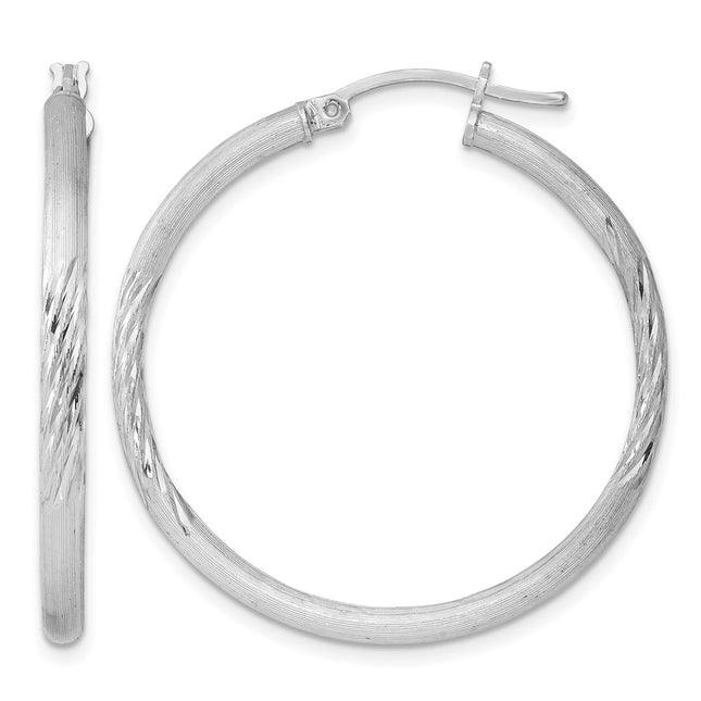 Sterling silver hoop earrings