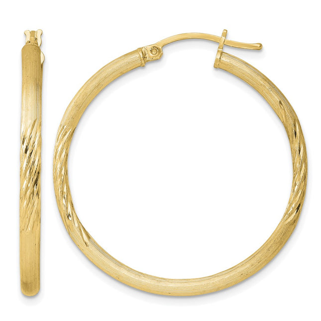 Sterling silver hoop earrings