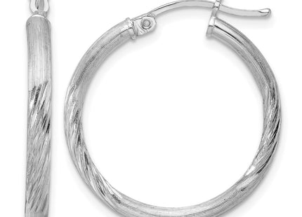 Sterling silver hoop earrings