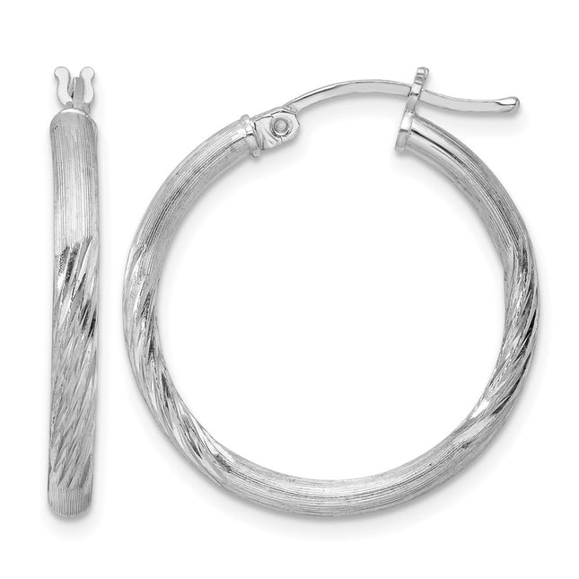 Sterling silver hoop earrings