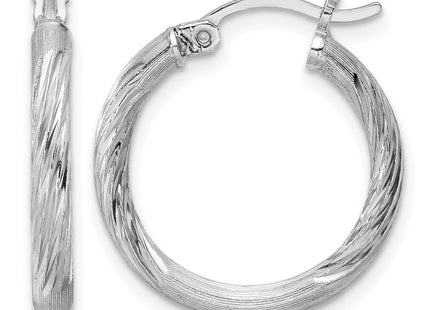 Sterling silver hoop earrings