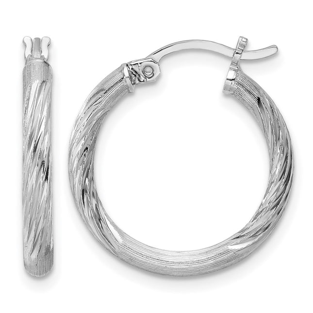 Sterling silver hoop earrings
