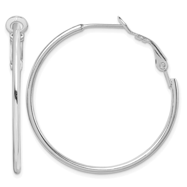 Sterling silver hoop earrings