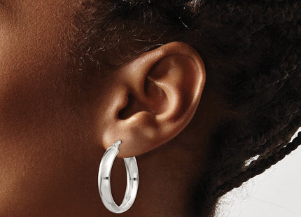 Sterling Silver Hoop Earrings (Style QE3686)
