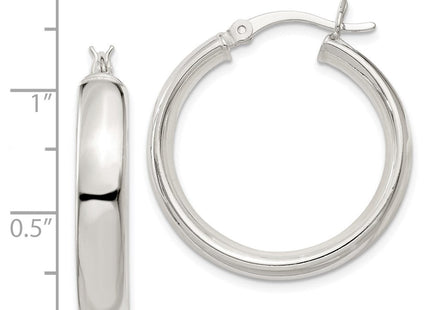 Sterling Silver Hoop Earrings (Style QE3686)