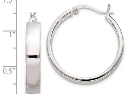 Sterling Silver Hoop Earrings (Style QE3689)