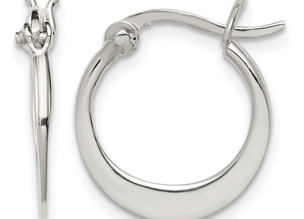 Sterling silver hoop earrings