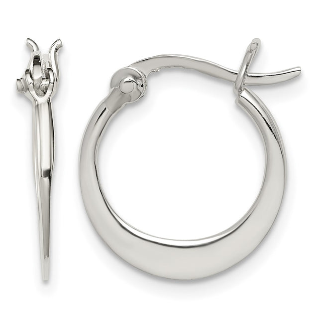 Sterling silver hoop earrings