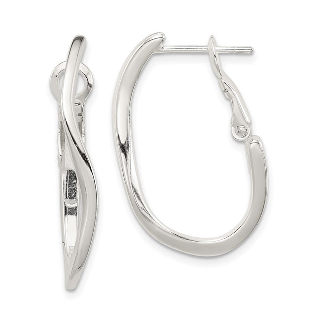 Sterling Silver Earrings Style QE3752 - Classique Jewelry Inc.