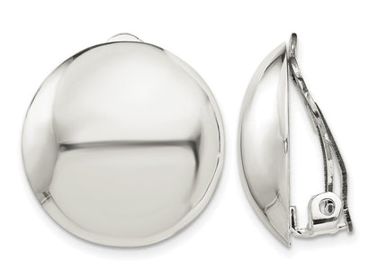 Sterling silver circle earrings