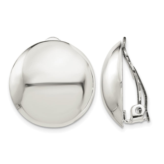 Sterling silver circle earrings
