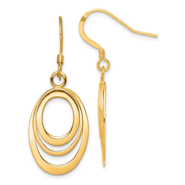 Sterling Silver Earrings Style QE4009GP - Classique Jewelry Inc.