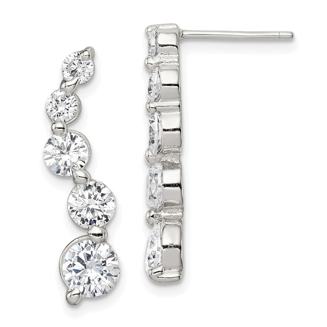 Sterling Silver Earrings Style QE4316 - Classique Jewelry Inc.