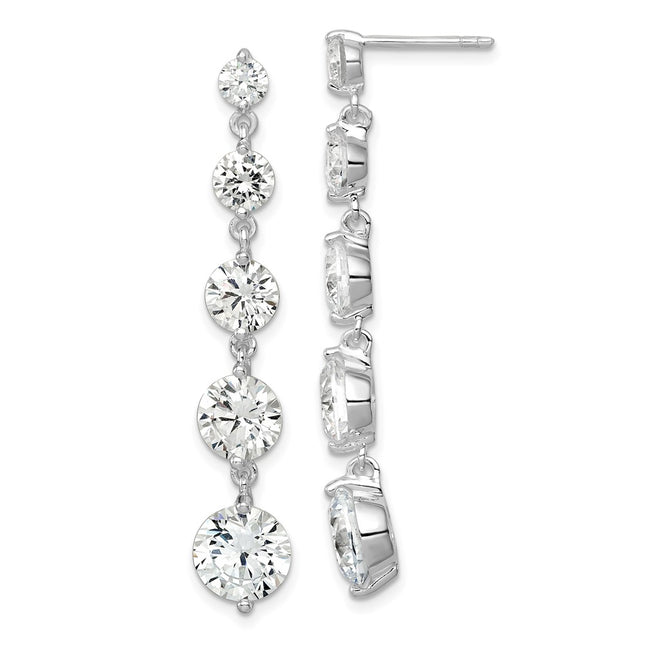 Sterling Silver Earrings Style QE4317 - Classique Jewelry Inc.