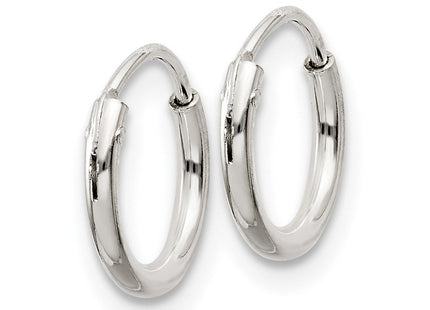 Sterling Silver Hoop Earrings (Style QE4345)