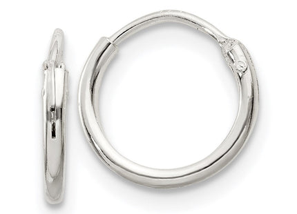 Sterling Silver Hoop Earrings (Style QE4345)