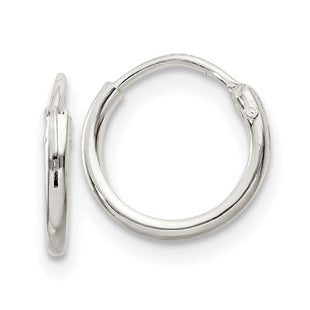 Sterling Silver Hoop Earrings (Style QE4345)
