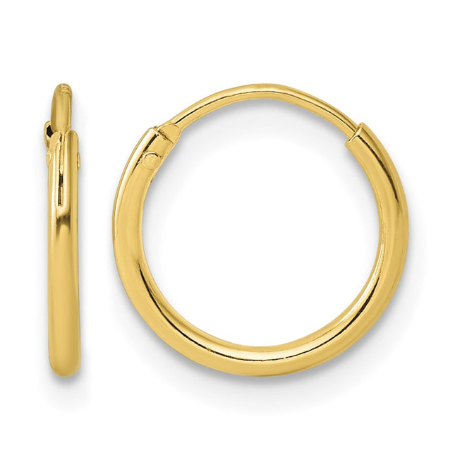 Sterling silver hoop earrings