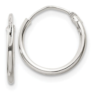 Sterling Silver Hoop Earrings (Style QE4346)